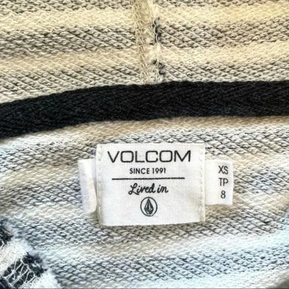 *3 FOR $30 SALE* Volcom Striped Lived In Hoodie, XS - Picture 5 of 7